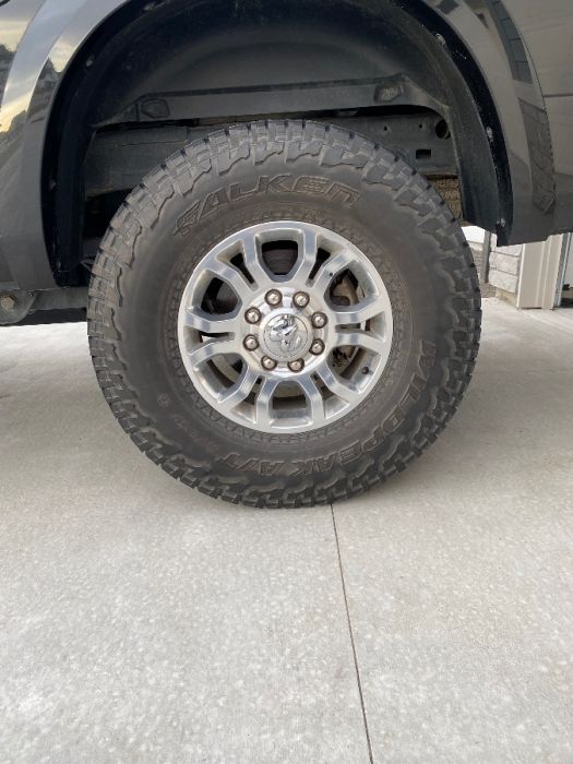 Wheel and tires of Ram 2500