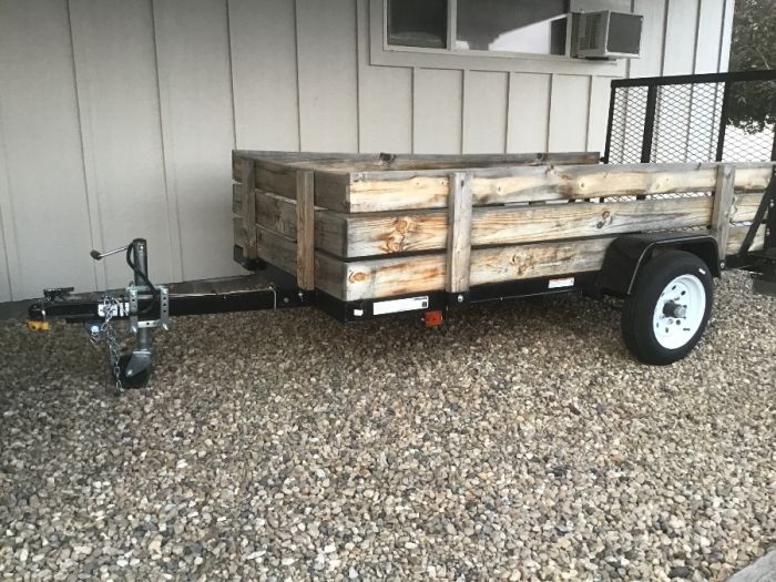 For sale 5x8 utility trailer.