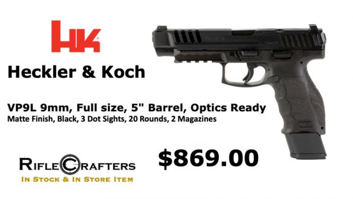 Heckler &amp; Koch VP9L 9mm Optic Ready Pistol