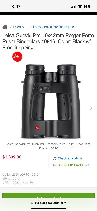 Leica geovid pro 10x42