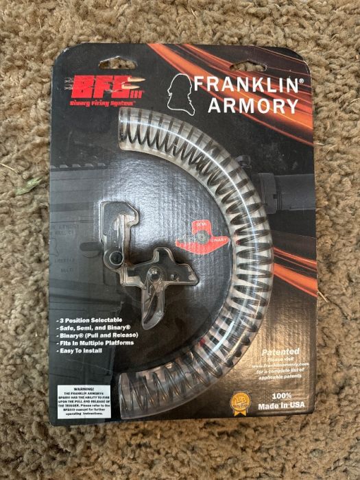 Franklin Armory Binary Trigger AR 15 ARC1 model 