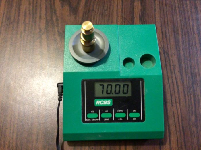 RCBS electronic scale.