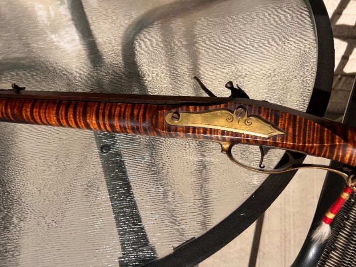 Old Flintlock with full length stock