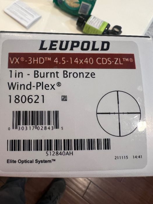 Leupold VX-3HD 4.5x14x40 CDS-ZL